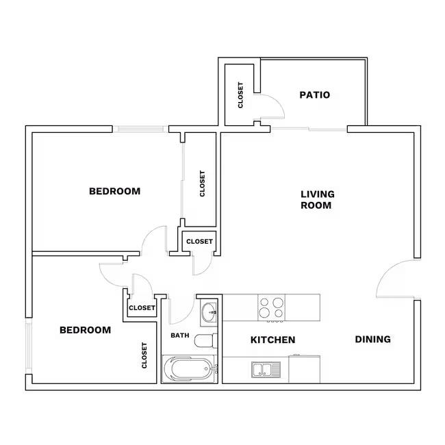 Unit W230 E075 floor plan